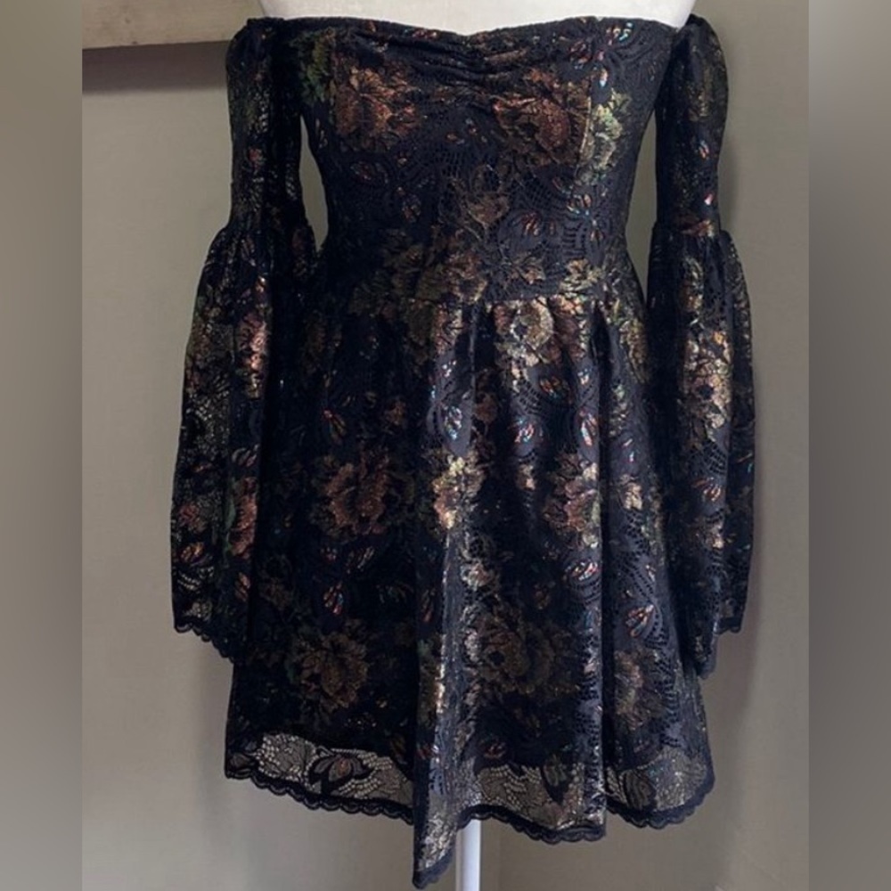 Sugar Thrillz lace babydoll dress small